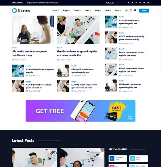 Neoton-漂亮且强大的新闻杂志博客WordPress主题插图1-WP资源海 Neoton-漂亮且强大的新闻杂志博客WordPress主题插图1-WP资源海
