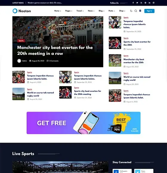 Neoton-漂亮且强大的新闻杂志博客WordPress主题插图6-WP资源海 Neoton-漂亮且强大的新闻杂志博客WordPress主题插图6-WP资源海