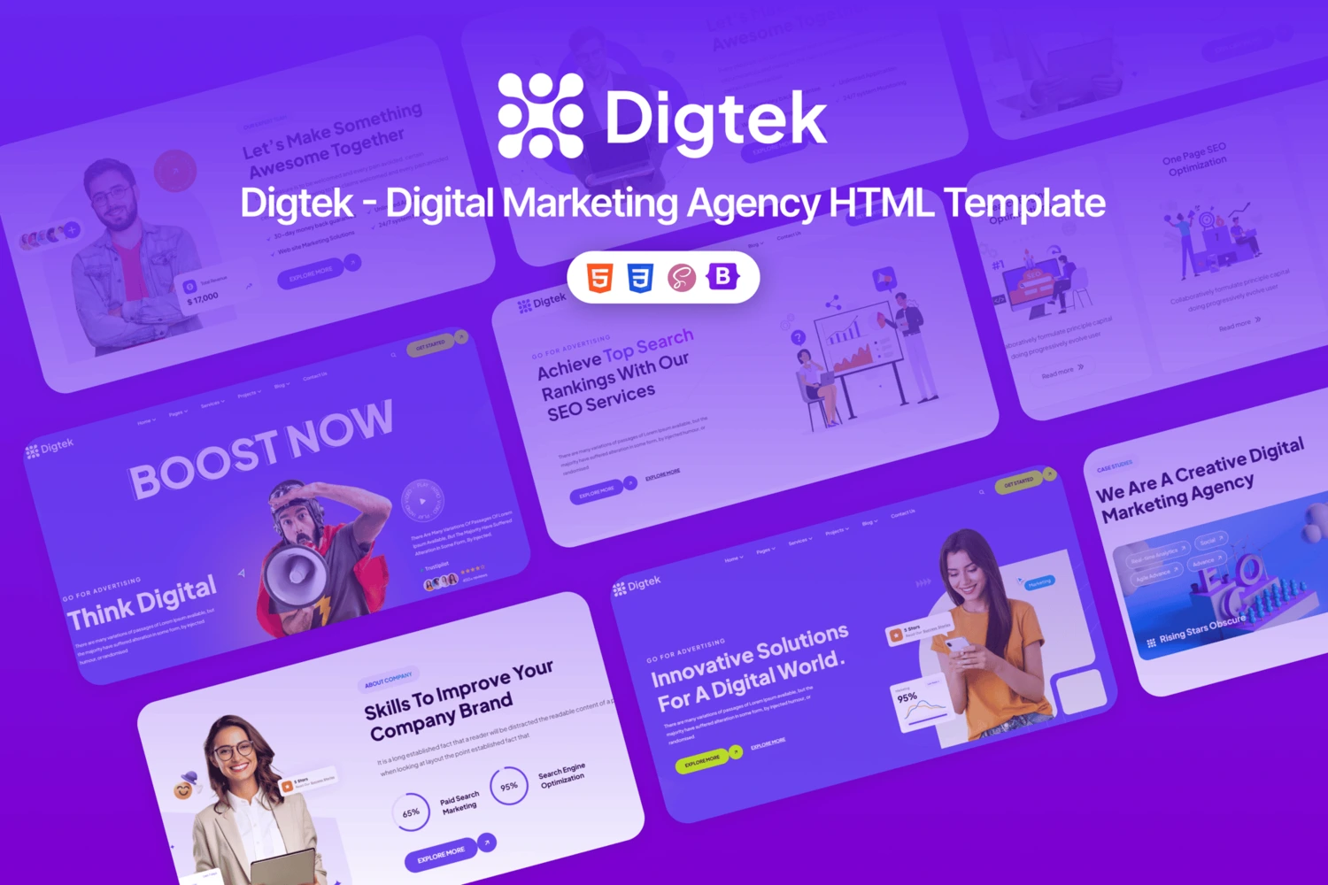 Digtek-数字市场营销/广告公司HTML5网站模板插图1-WP资源海 Digtek-数字市场营销/广告公司HTML5网站模板插图1-WP资源海