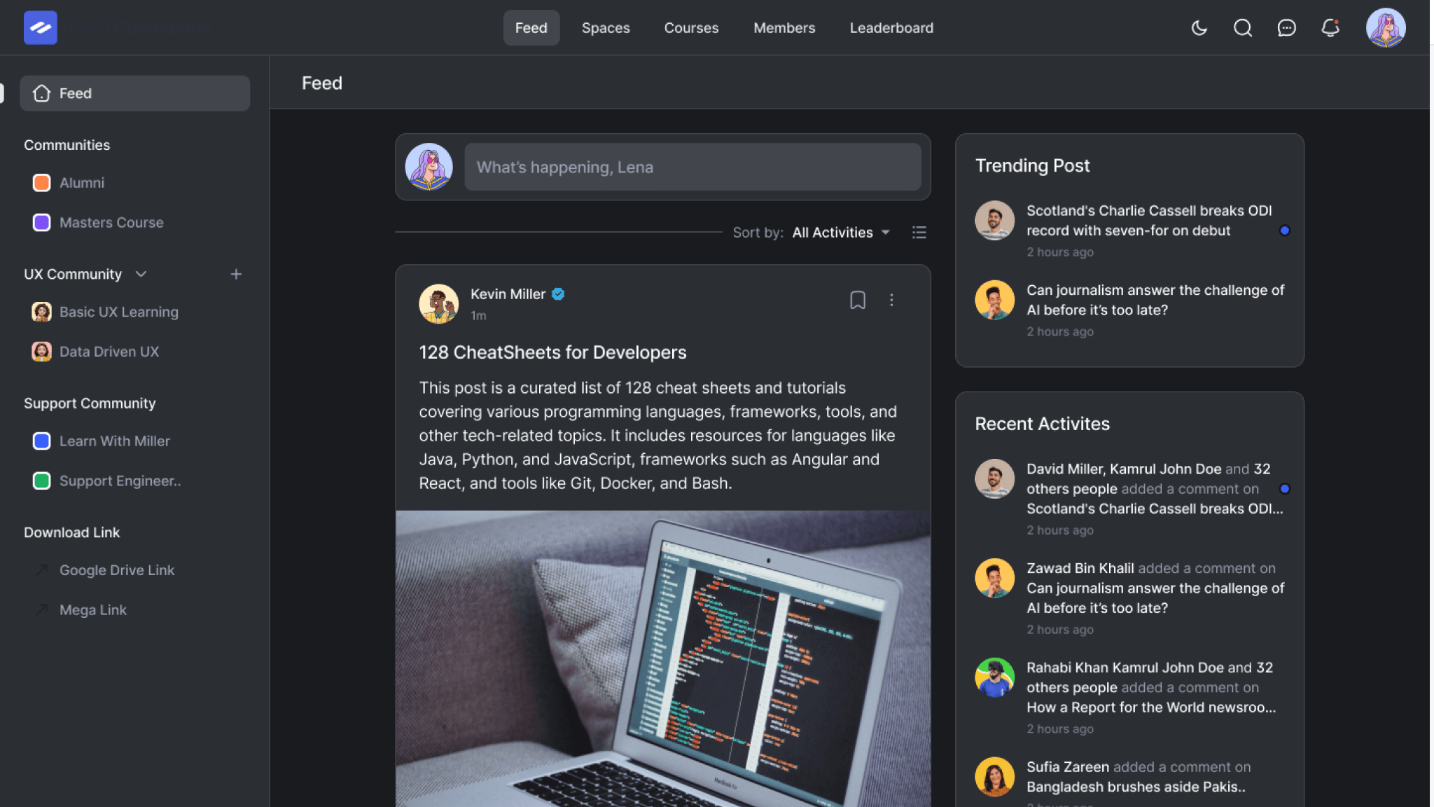 FluentCommunity Pro-轻量级社区论坛在线课程WordPress插件插图4-WP资源海