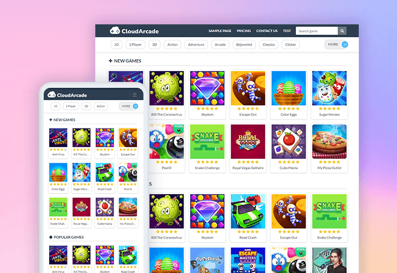 CloudArcade-H5网页在线小游戏网站PHP系统源码插图2-WP资源海 CloudArcade-H5网页在线小游戏网站PHP系统源码插图2-WP资源海