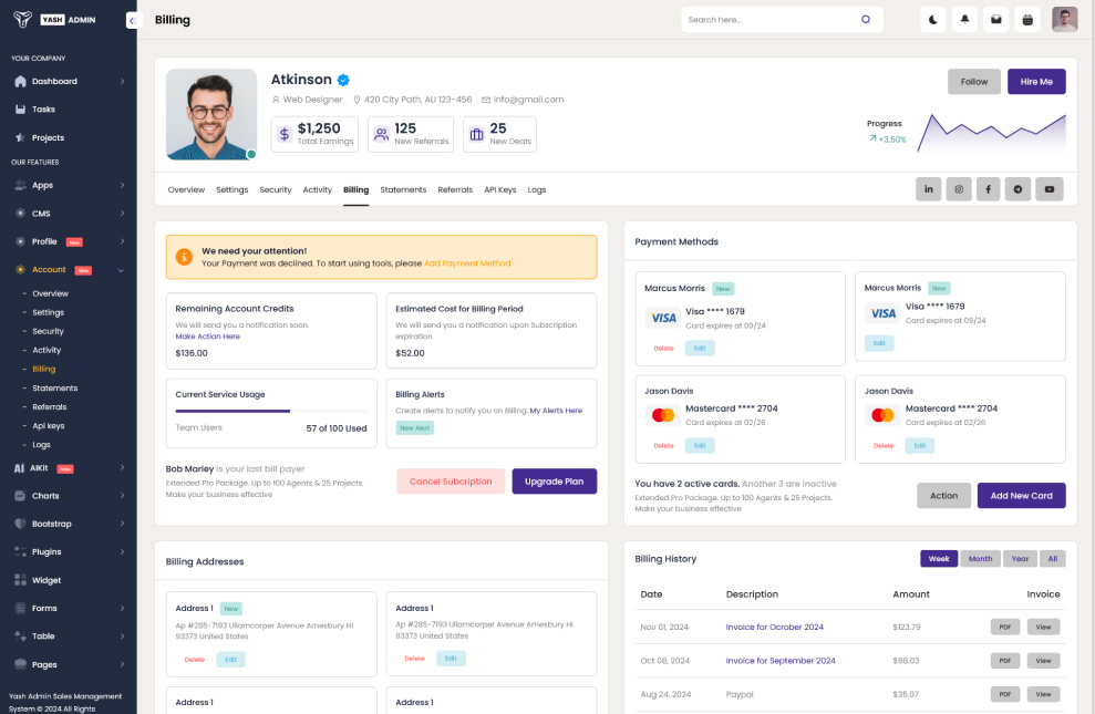 YashAdmin-专业漂亮的后台管理HTML5网站模板插图18-WP资源海