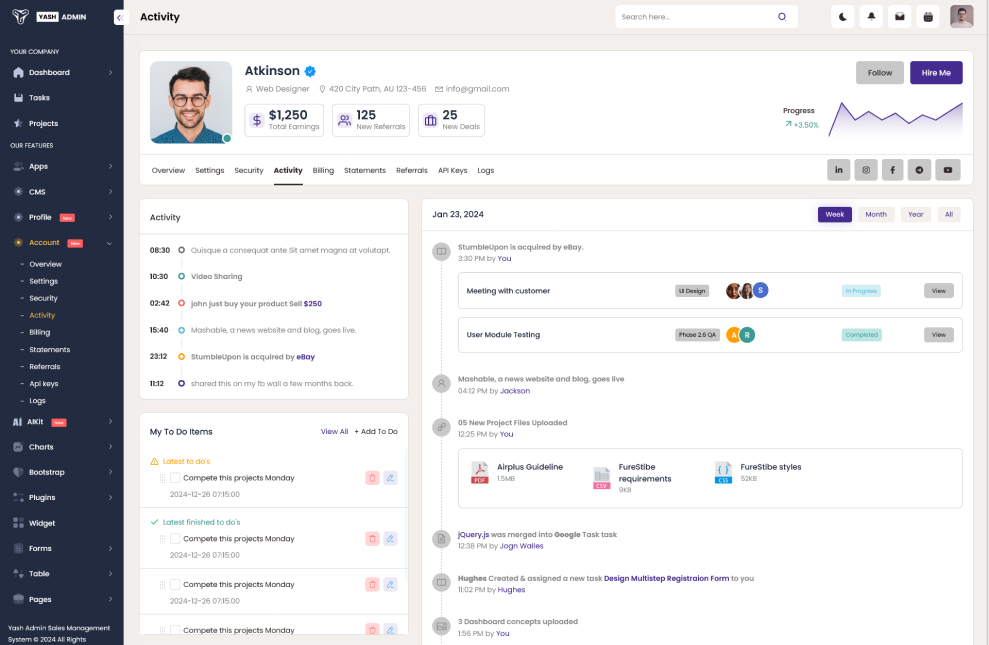 YashAdmin-专业漂亮的后台管理HTML5网站模板插图16-WP资源海