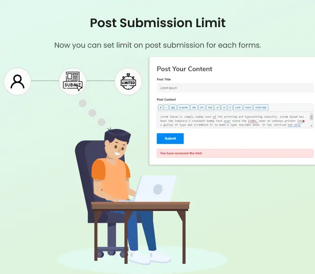 Frontend Post Submission Manager-前台投稿与用户中心WordPress插件插图3-WP资源海