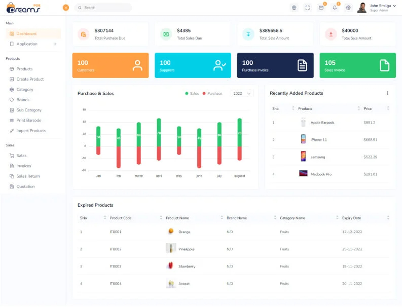 DreamsPOS-POS管理/进销存/CRM 9合1前端精品模板插图4-WP资源海 DreamsPOS-POS管理/进销存/CRM 9合1前端精品模板插图4-WP资源海