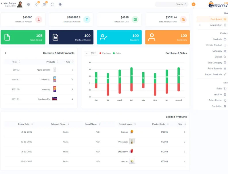 DreamsPOS-POS管理/进销存/CRM 9合1前端精品模板插图5-WP资源海 DreamsPOS-POS管理/进销存/CRM 9合1前端精品模板插图5-WP资源海