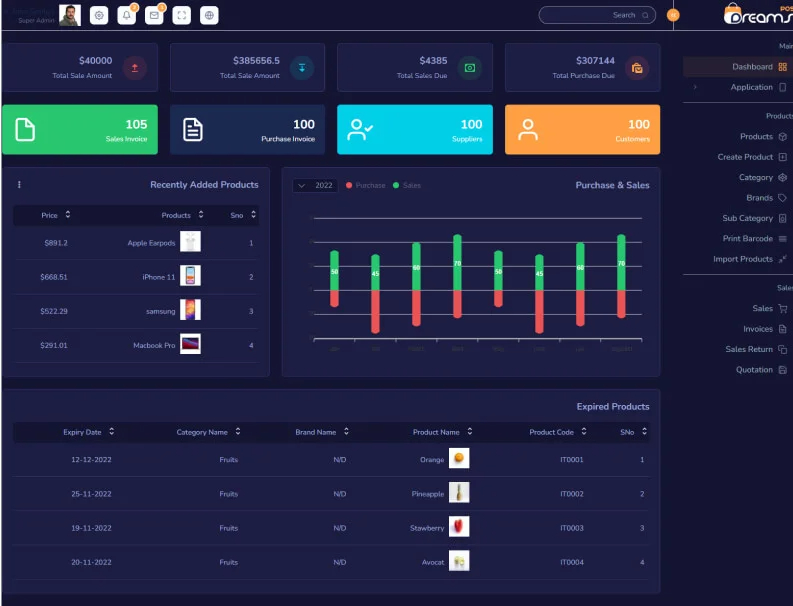 DreamsPOS-POS管理/进销存/CRM 9合1前端精品模板插图3-WP资源海 DreamsPOS-POS管理/进销存/CRM 9合1前端精品模板插图3-WP资源海
