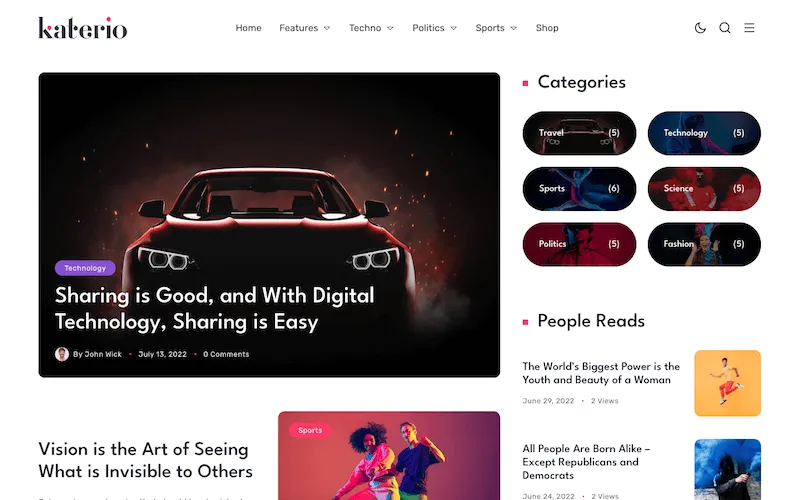 Katerio-简约漂亮的杂志博客媒体WordPress主题插图10-WP资源海 Katerio-简约漂亮的杂志博客媒体WordPress主题插图10-WP资源海