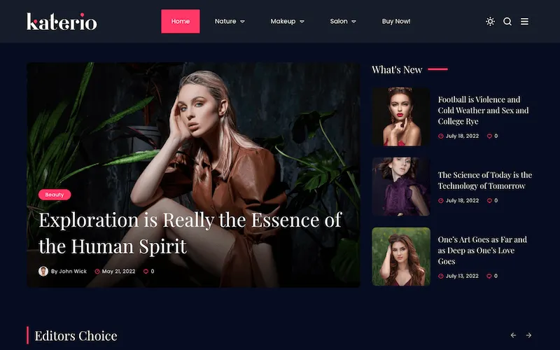 Katerio-简约漂亮的杂志博客媒体WordPress主题插图1-WP资源海 Katerio-简约漂亮的杂志博客媒体WordPress主题插图1-WP资源海
