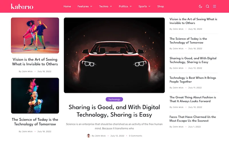 Katerio-简约漂亮的杂志博客媒体WordPress主题插图7-WP资源海 Katerio-简约漂亮的杂志博客媒体WordPress主题插图7-WP资源海