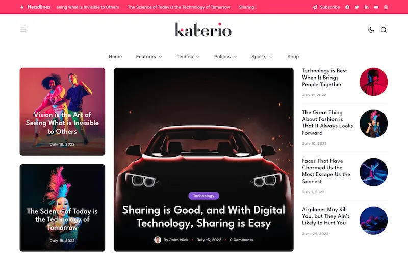 Katerio-简约漂亮的杂志博客媒体WordPress主题插图4-WP资源海 Katerio-简约漂亮的杂志博客媒体WordPress主题插图4-WP资源海