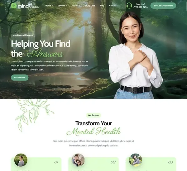 Mindthera-心理咨询心理学网站模板WordPress主题插图4-WP资源海 Mindthera-心理咨询心理学网站模板WordPress主题插图4-WP资源海