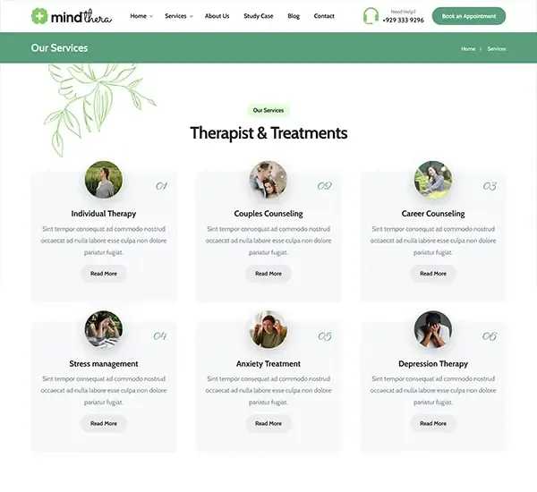 Mindthera-心理咨询心理学网站模板WordPress主题插图15-WP资源海 Mindthera-心理咨询心理学网站模板WordPress主题插图15-WP资源海