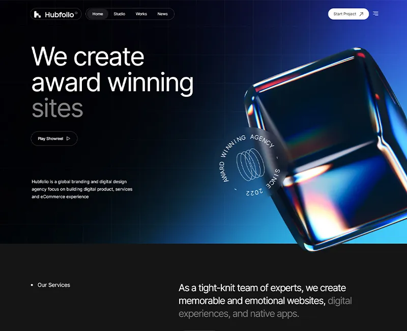 Hubfolio-数字机构设计公司HTML5网站模板插图1-WP资源海 Hubfolio-数字机构设计公司HTML5网站模板插图1-WP资源海