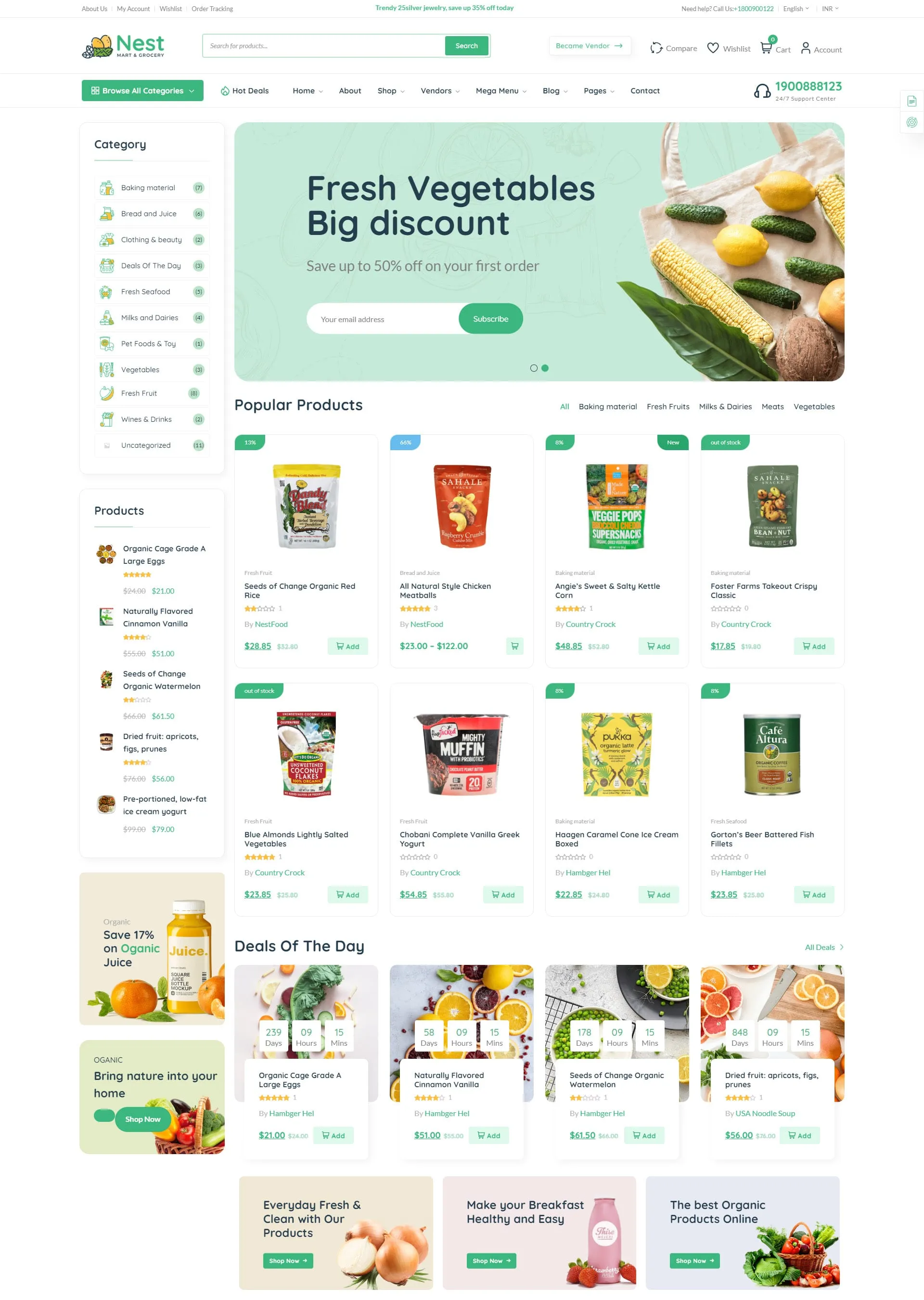Nest-绿色食品与百货商城WordPress主题插图3-WP资源海 Nest-绿色食品与百货商城WordPress主题插图3-WP资源海