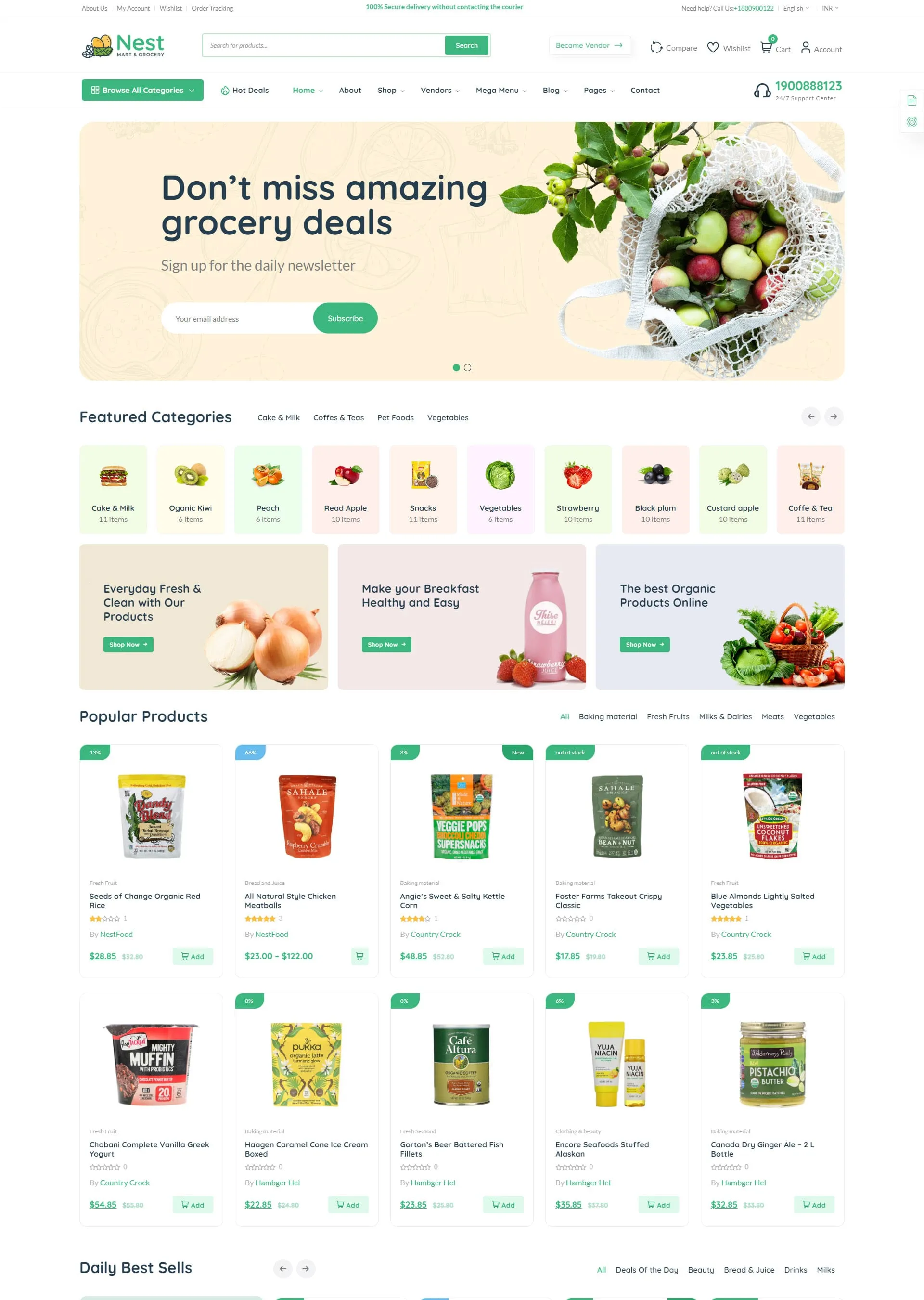 Nest-绿色食品与百货商城WordPress主题插图1-WP资源海 Nest-绿色食品与百货商城WordPress主题插图1-WP资源海