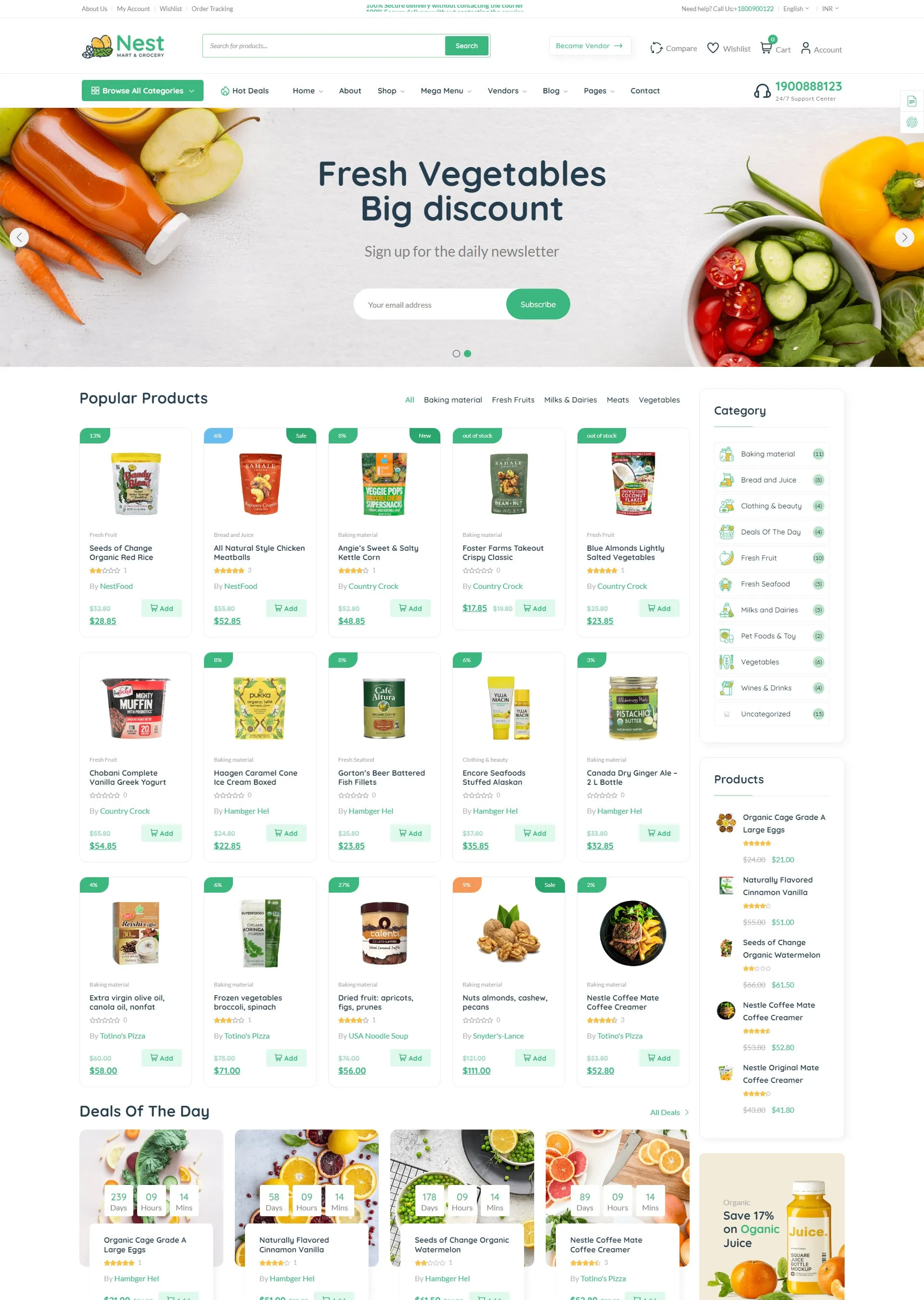 Nest-绿色食品与百货商城WordPress主题插图4-WP资源海 Nest-绿色食品与百货商城WordPress主题插图4-WP资源海