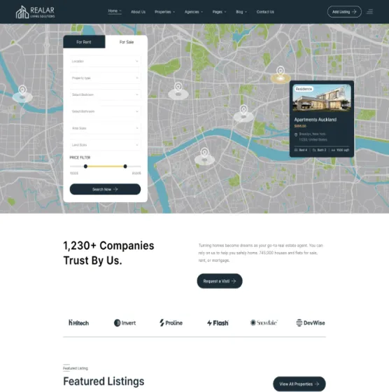 Realar-房地产房屋中介公司网站模板WordPress主题插图6-WP资源海