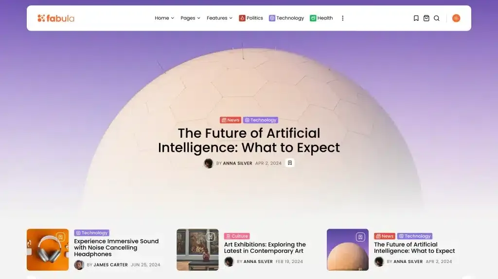 Fabula-漂亮新颖的新闻杂志博客WordPress主题插图7-WP资源海 Fabula-漂亮新颖的新闻杂志博客WordPress主题插图7-WP资源海