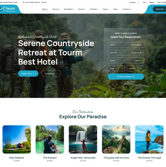 Tourm-超漂亮旅游行业网站模板WordPress主题插图4-WP资源海
