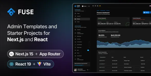 Fuse-Next.js & React精品后台管理模板插图-WP资源海 Fuse-Next.js & React精品后台管理模板插图-WP资源海