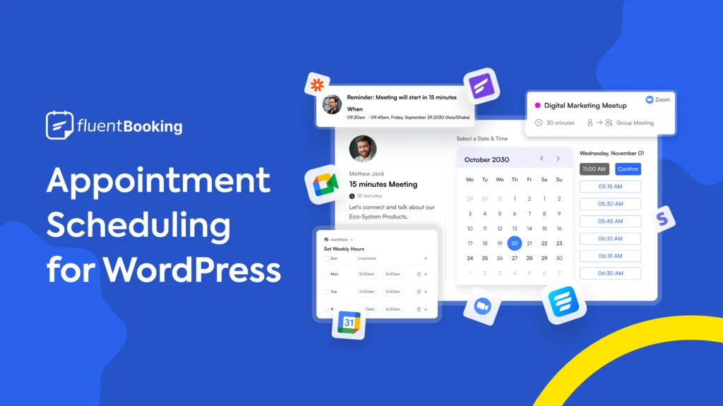 Fluent Booking Pro-在线预约管理系统WordPress插件插图2-WP资源海 Fluent Booking Pro-在线预约管理系统WordPress插件插图2-WP资源海