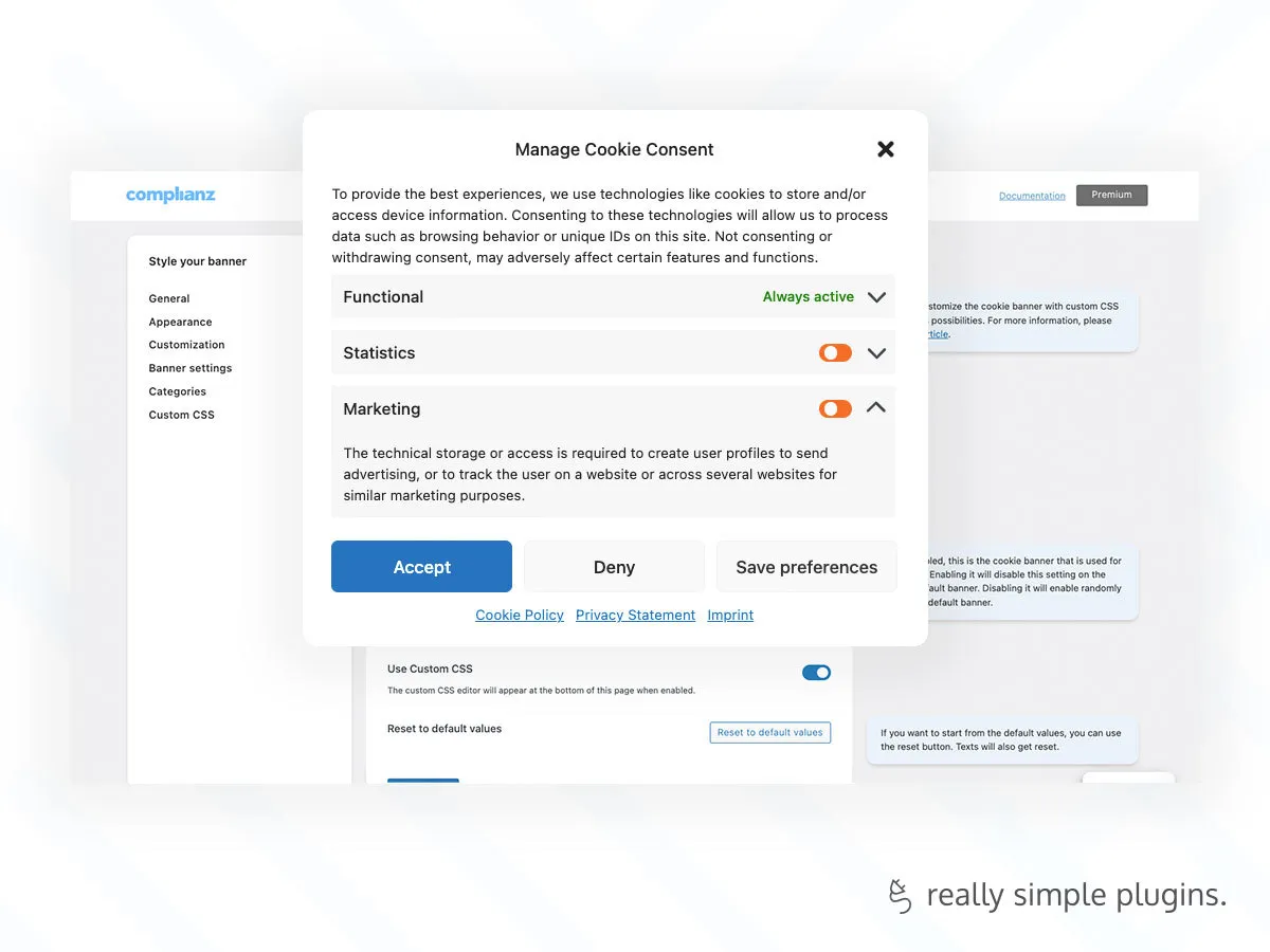 Complianz GDPR Premium-Cookie同意横幅WordPress插件插图4-WP资源海 Complianz GDPR Premium-Cookie同意横幅WordPress插件插图4-WP资源海