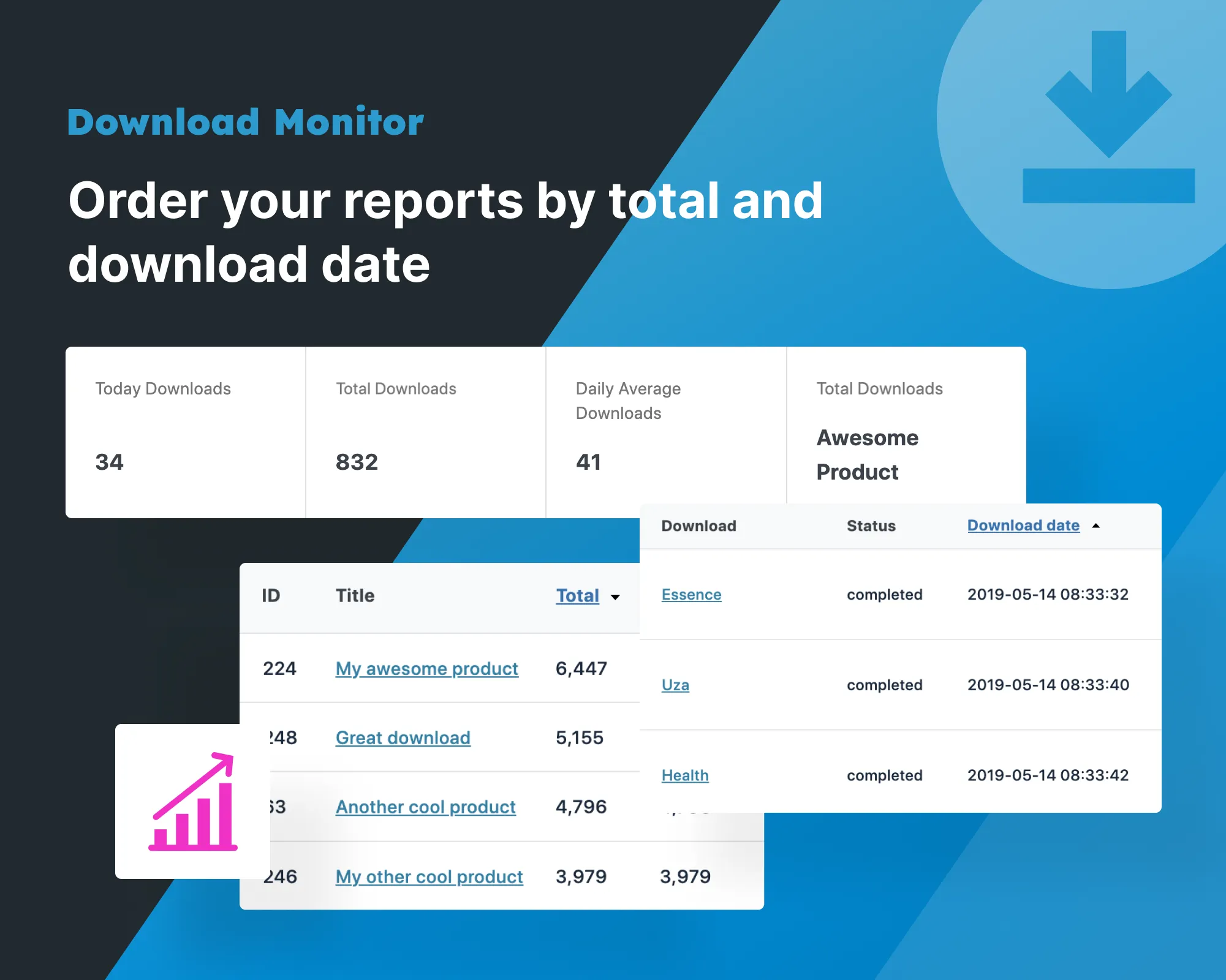 Download Monitor-下载监控/下载管理WordPress插件插图4-WP资源海 Download Monitor-下载监控/下载管理WordPress插件插图4-WP资源海