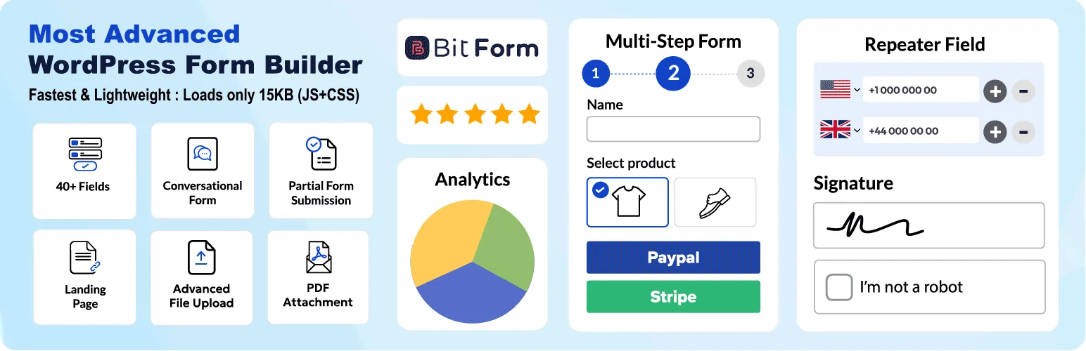 Bit Form Pro-功能强大的WordPress表单插件插图1-WP资源海 Bit Form Pro-功能强大的WordPress表单插件插图1-WP资源海