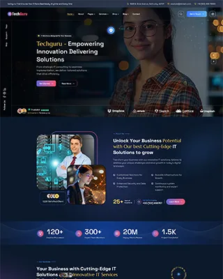 Techguru-深色有点酷科技公司网站HTML5模板插图2-WP资源海 Techguru-深色有点酷科技公司网站HTML5模板插图2-WP资源海