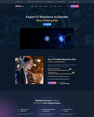 Techguru-深色有点酷科技公司网站HTML5模板插图4-WP资源海 Techguru-深色有点酷科技公司网站HTML5模板插图4-WP资源海