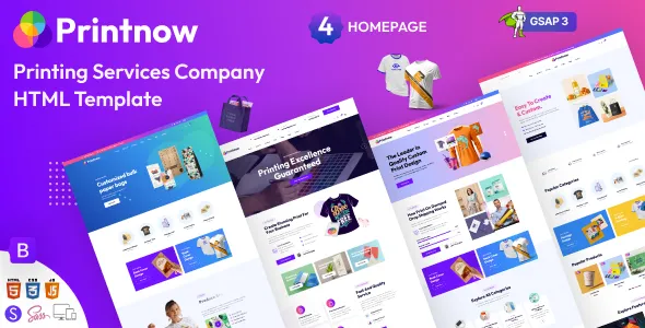 Printnow-为印染印刷服务公司打造的HTML模板