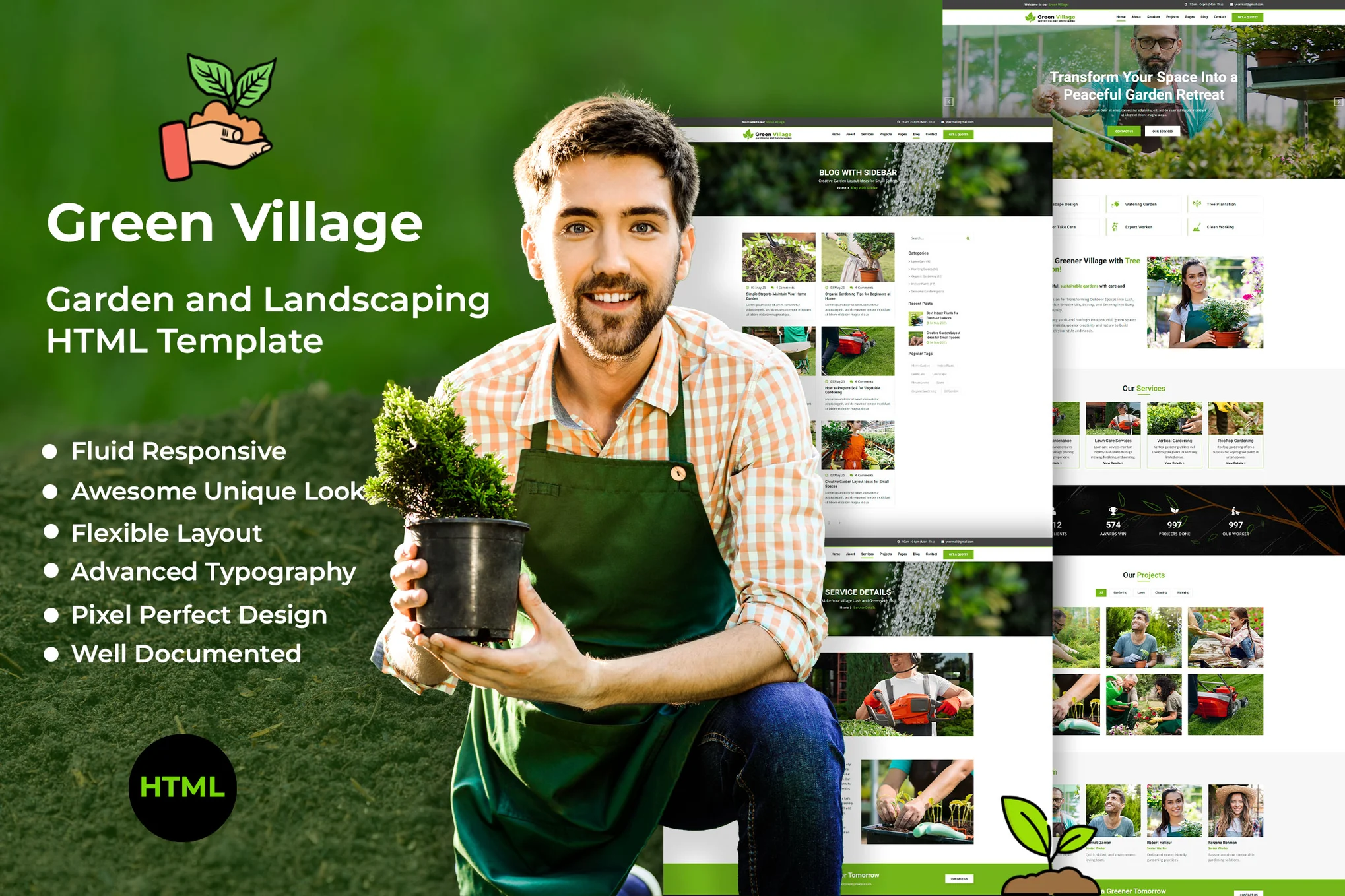 Green Village-绿化公司园艺景观设计HTML网站模板插图-WP资源海 Green Village-绿化公司园艺景观设计HTML网站模板插图-WP资源海