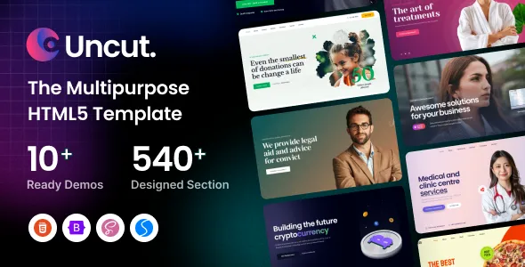 Uncut-漂亮多用途企业建站HTML5模板