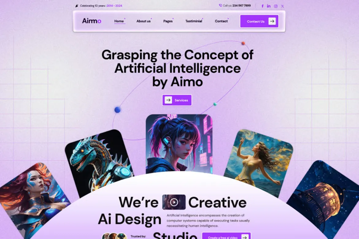 Aimo-多用途AI人工智能网站模板WordPress主题插图2-WP资源海 Aimo-多用途AI人工智能网站模板WordPress主题插图2-WP资源海
