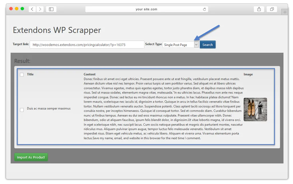 WordPress & WooCommerce Scraper-一键式内容采集与数据导入插件插图7-WP资源海 WordPress & WooCommerce Scraper-一键式内容采集与数据导入插件插图7-WP资源海