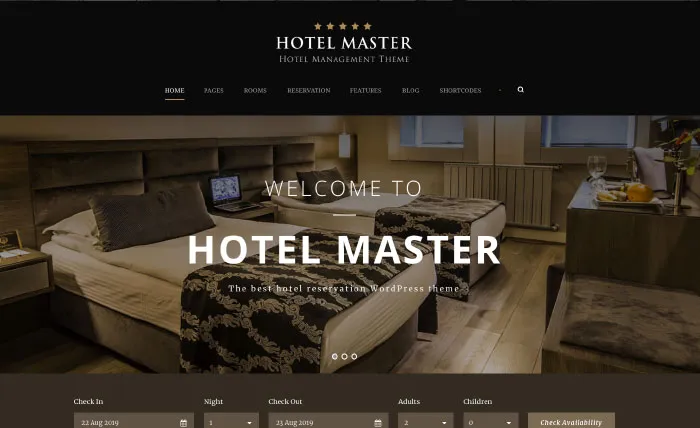 Hotel Master-专业级酒店房间预订网站模板WordPress主题插图2-WP资源海 Hotel Master-专业级酒店房间预订网站模板WordPress主题插图2-WP资源海