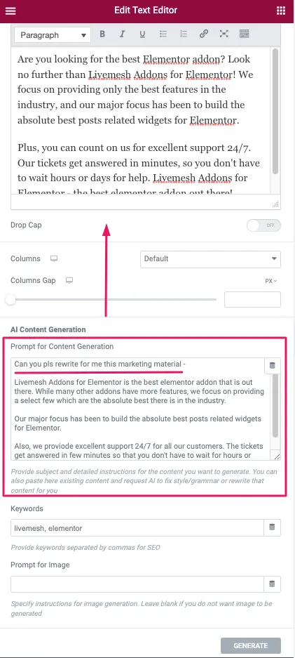 AI Assistant for Elementor-OpenAI GPT 驱动的AI内容&图像生成插件插图5-WP资源海