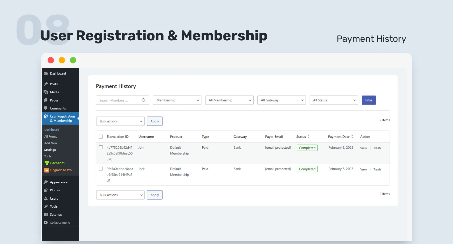 User Registration Pro-用户注册&会员管理系统WordPress插件插图9-WP资源海 User Registration Pro-用户注册&会员管理系统WordPress插件插图9-WP资源海