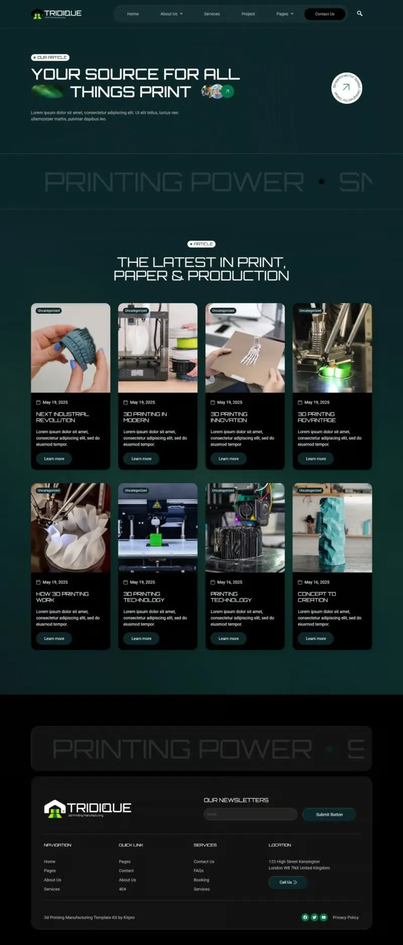 3D打印制造印刷印染网站模板_一键导入式WordPress整站模板插图4-WP资源海