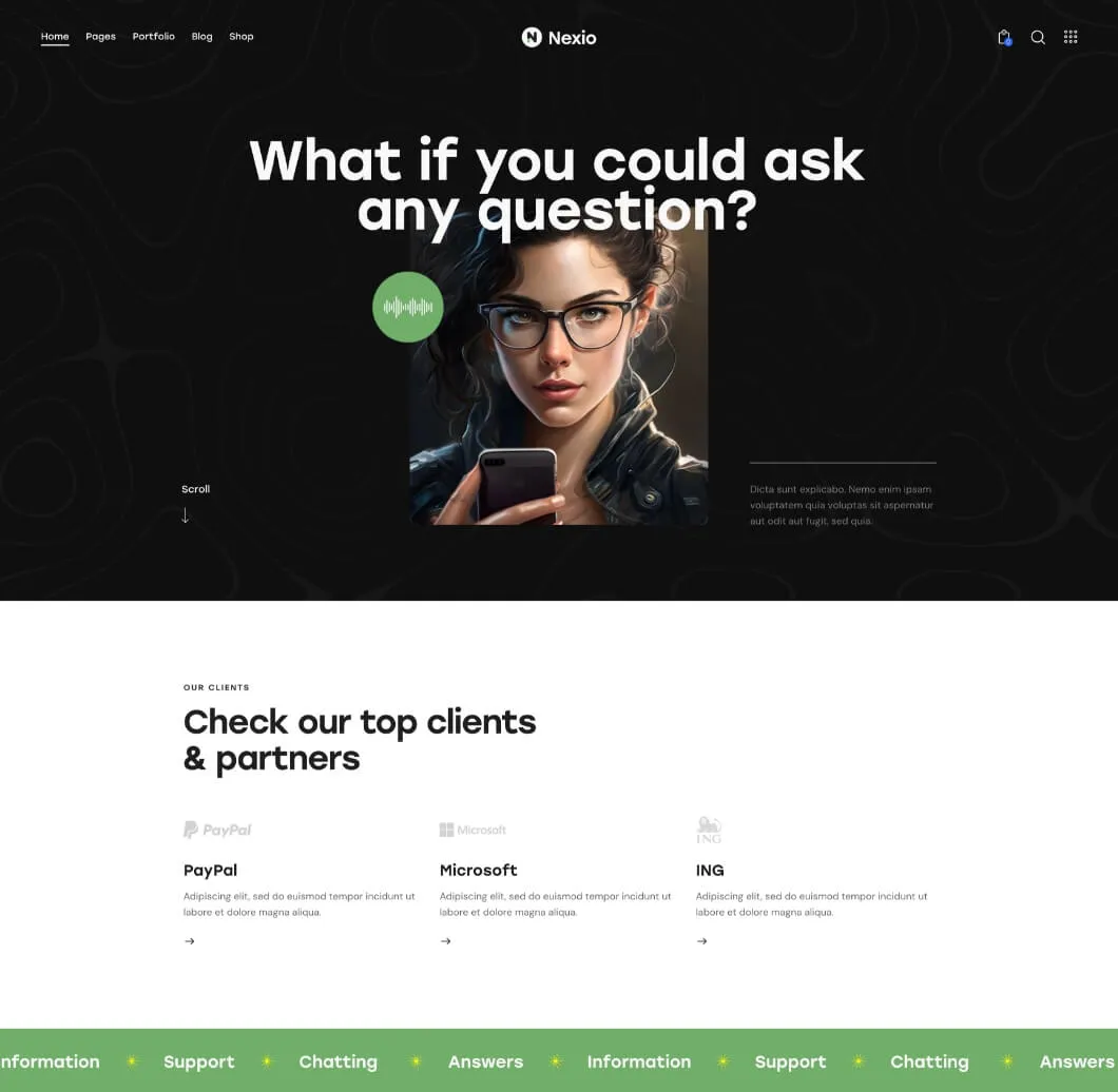 Nexio-广告营销创意设计咨询WordPress主题插图2-WP资源海