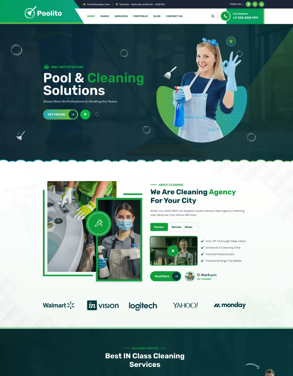 Poolito-家政服务保洁清洁公司HTML5网站模板插图2-WP资源海 Poolito-家政服务保洁清洁公司HTML5网站模板插图2-WP资源海