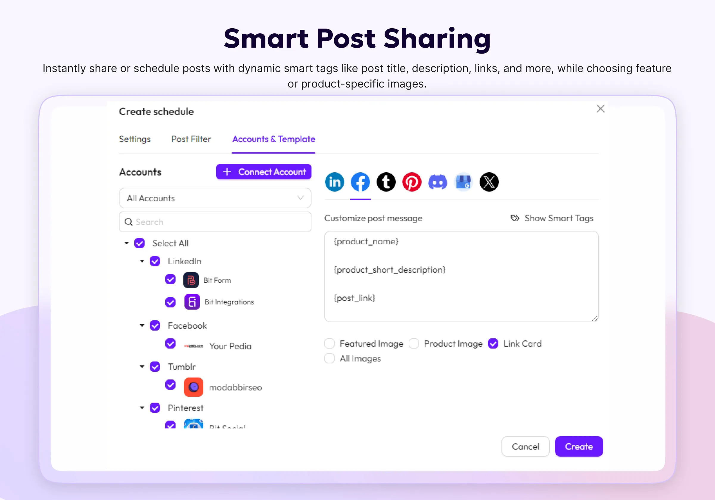 Bit Social Pro-社交媒体自动发步与分享WordPress插件插图5-WP资源海 Bit Social Pro-社交媒体自动发步与分享WordPress插件插图5-WP资源海
