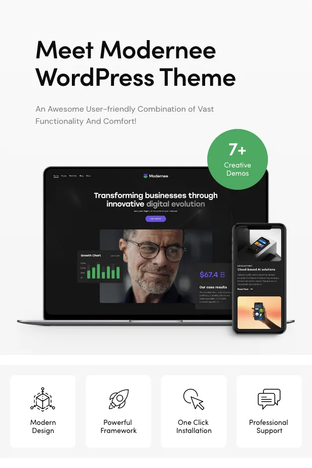 Modernee-网络科技AI智能网站模板WordPress主题插图1-WP资源海 Modernee-网络科技AI智能网站模板WordPress主题插图1-WP资源海