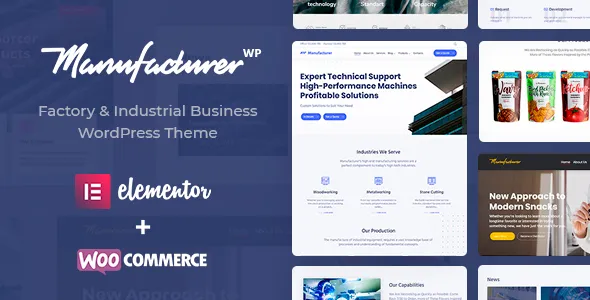 Manufacturer-加工制造工业工厂研发WordPress主题