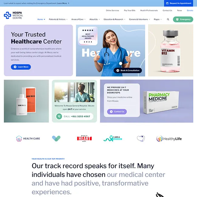 Hospa-医院诊所医疗商城检测中心WordPress主题插图3-WP资源海 Hospa-医院诊所医疗商城检测中心WordPress主题插图3-WP资源海