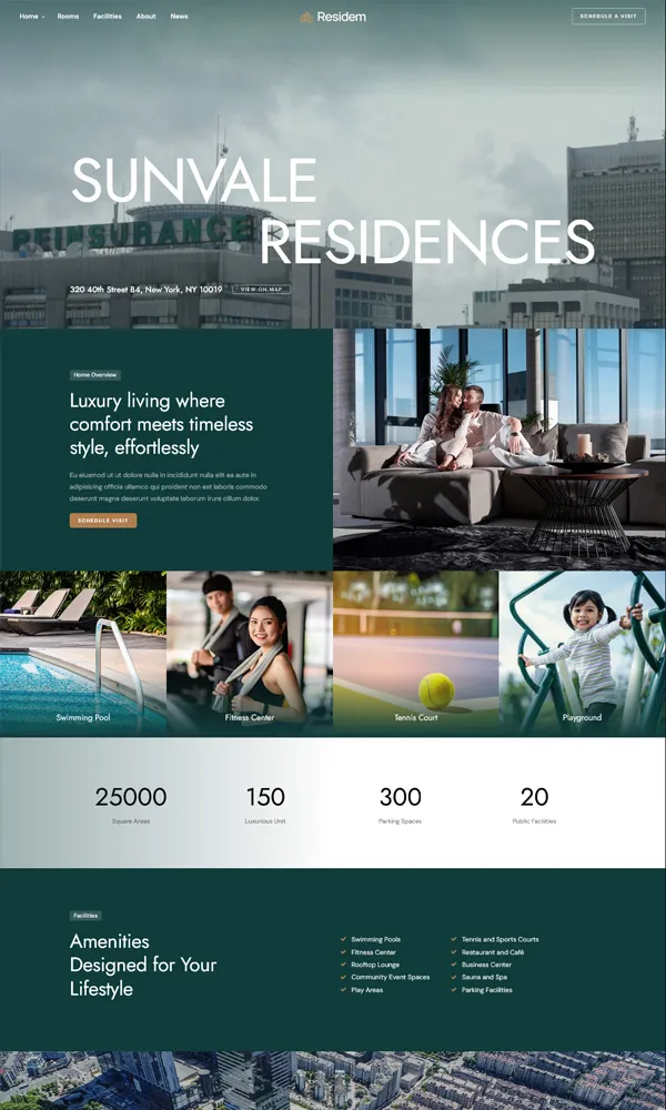 Residem-房地产房屋中介楼盘销售HTML5网站模板插图5-WP资源海