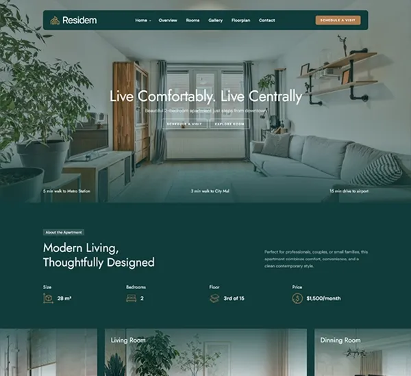 Residem-房地产房屋中介楼盘销售HTML5网站模板插图6-WP资源海