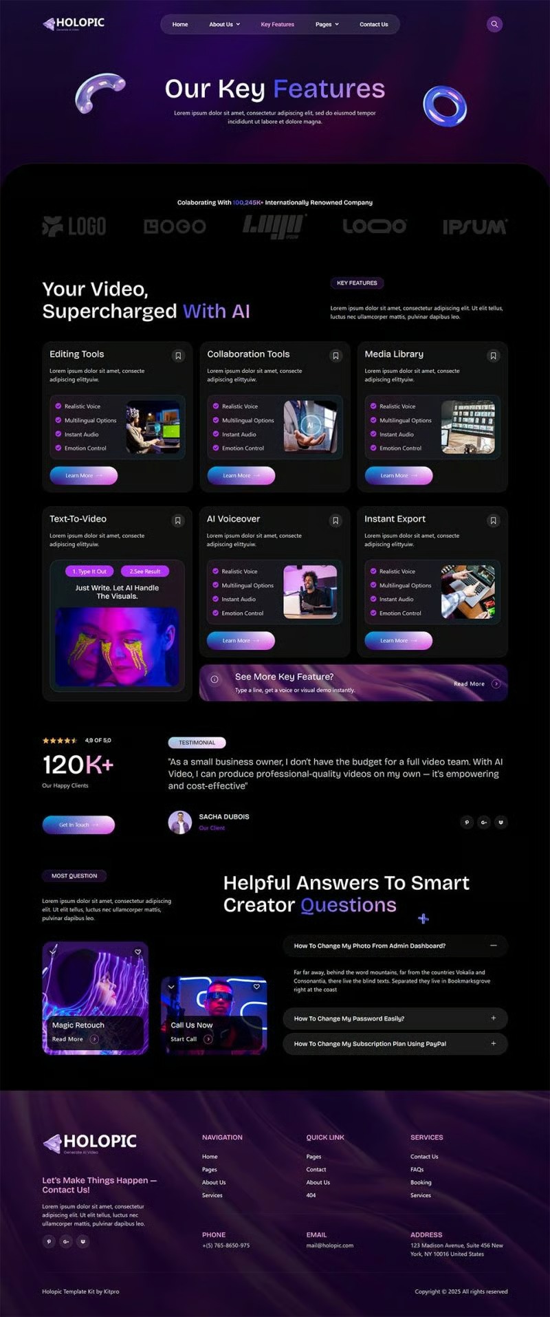 AI 视频在线生成APP软件公司网站模板_一键导入式快速建站模板插图6-WP资源海 AI 视频在线生成APP软件公司网站模板_一键导入式快速建站模板插图6-WP资源海