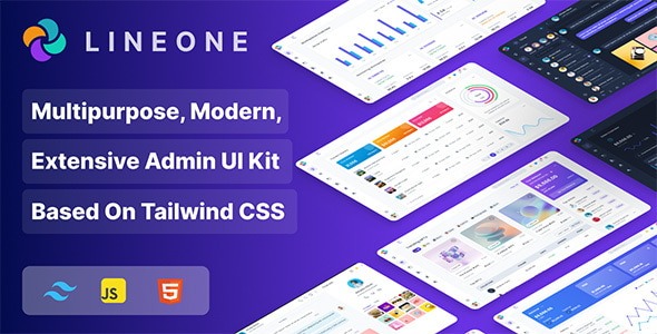 Lineone-设计新颖漂亮的管理员后台模板Tailwind+Laravel